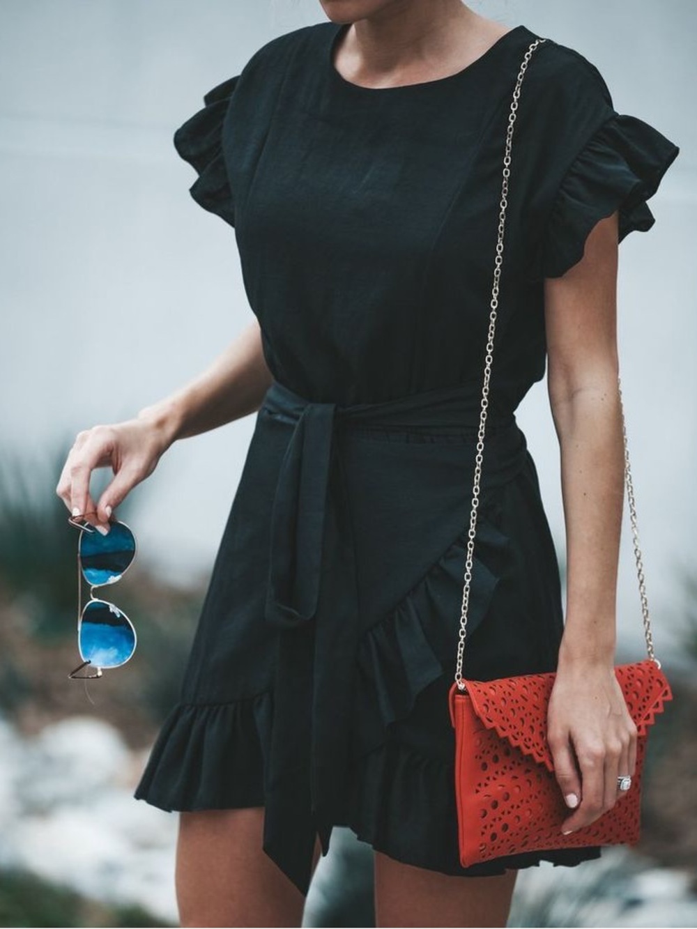 Aritzia Wilfred La Bohème Ninette Dress in Black Small